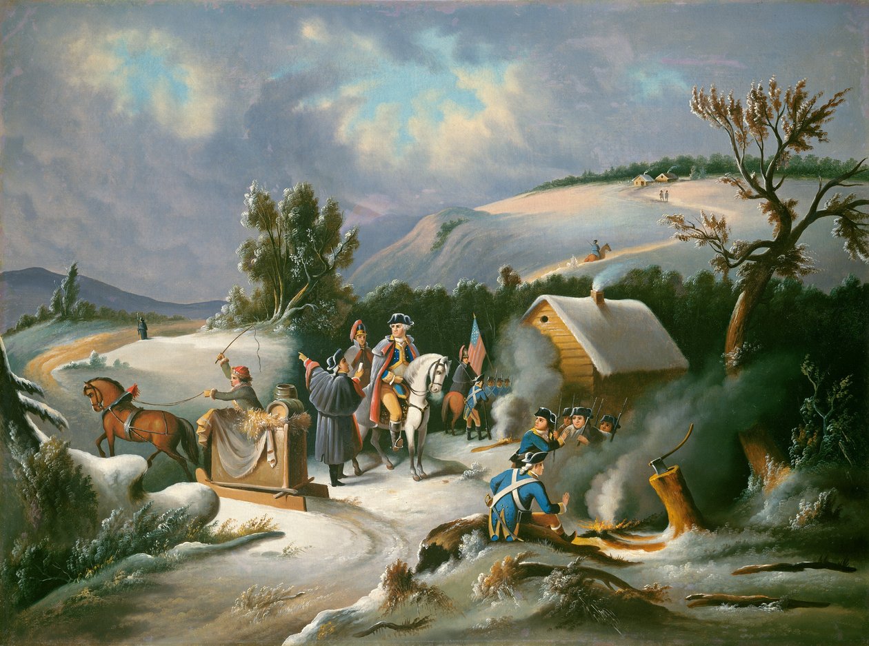 Washington vid Valley Forge, mitten av 1800-talet. av Unbekannt
