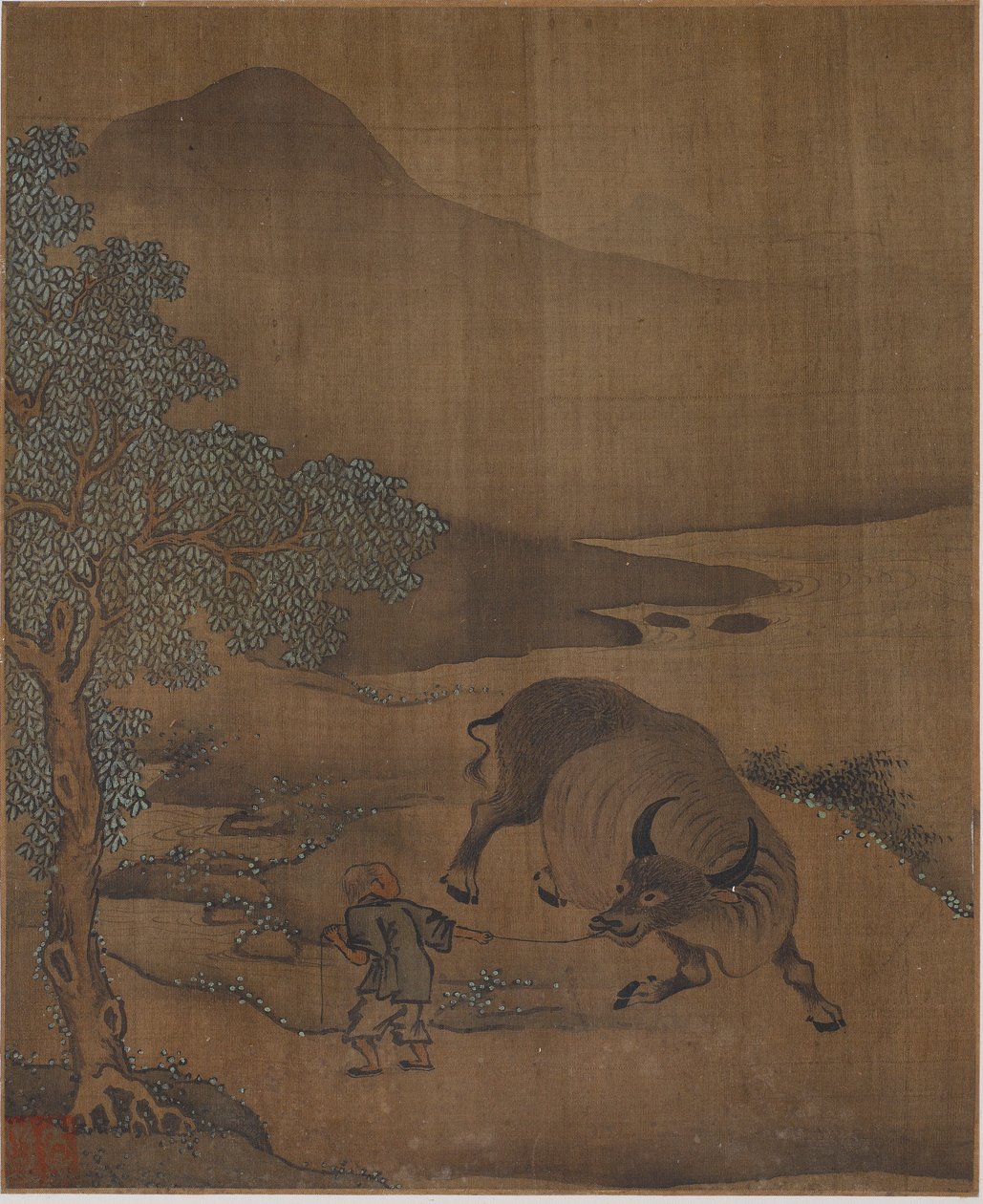 Vattenbuffel och herdboy, möjligen Ming-dynastin, 1368-1644. av Unbekannt