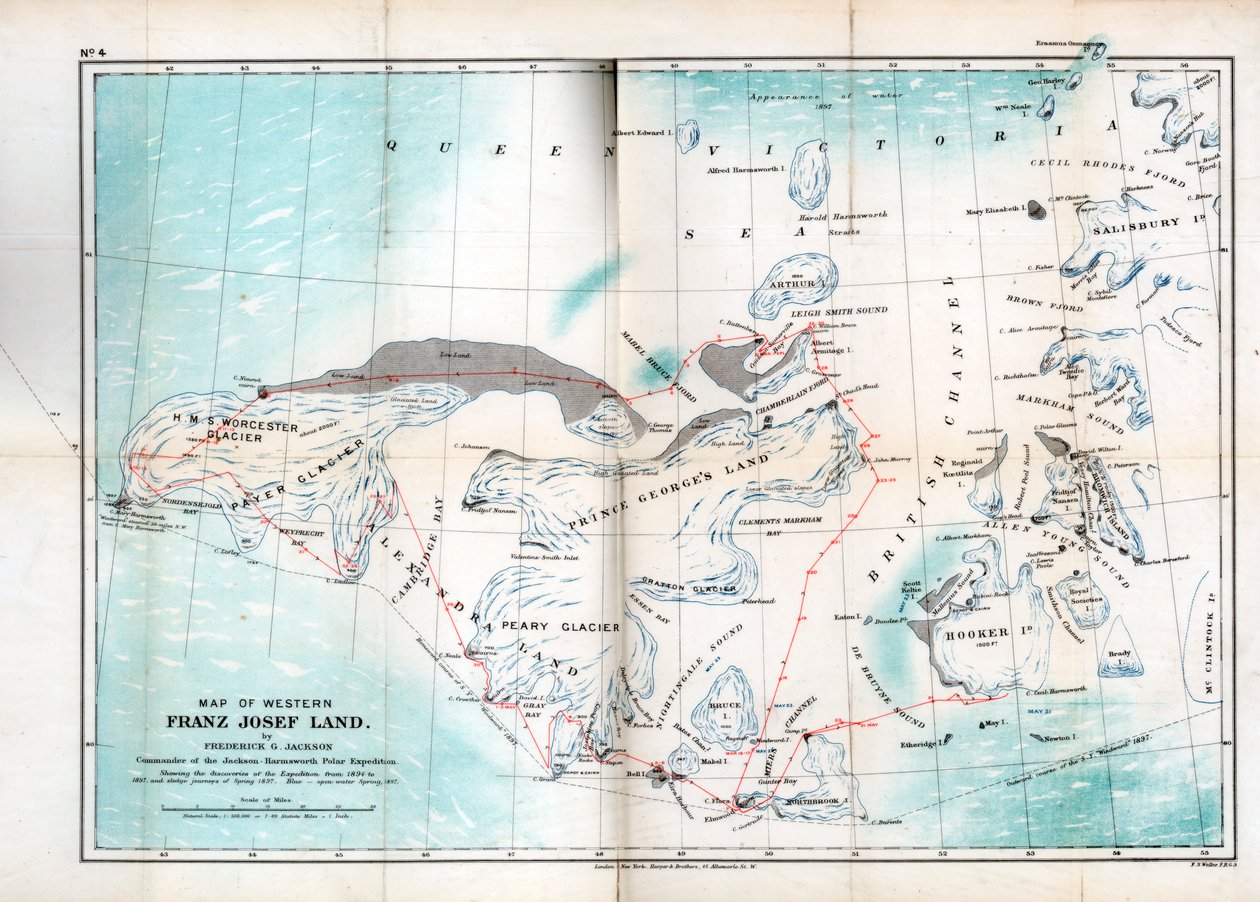 Västra Franz Josef Land, 1899 av Unbekannt