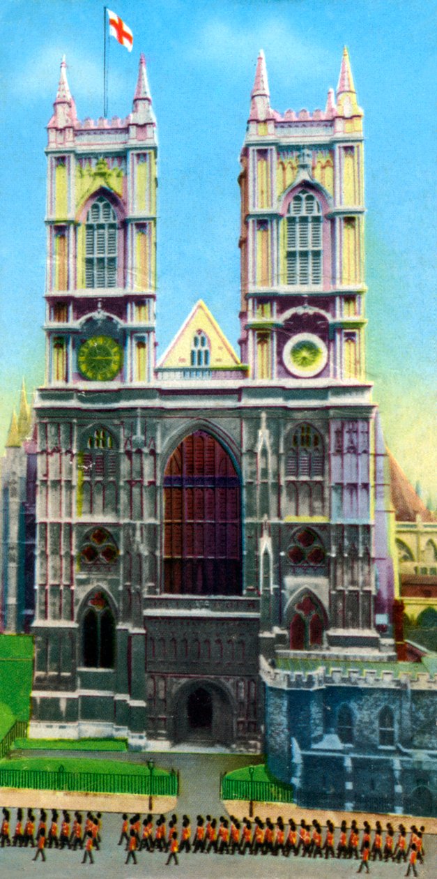 Westminster Abbey, London, 1900-talet av Unbekannt