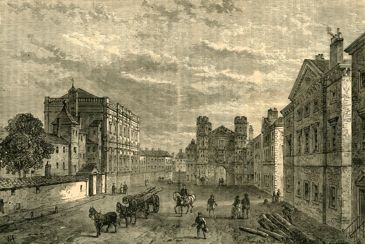 Whitehall, Looking Towards Holbein Gateway, 1881. av Unbekannt