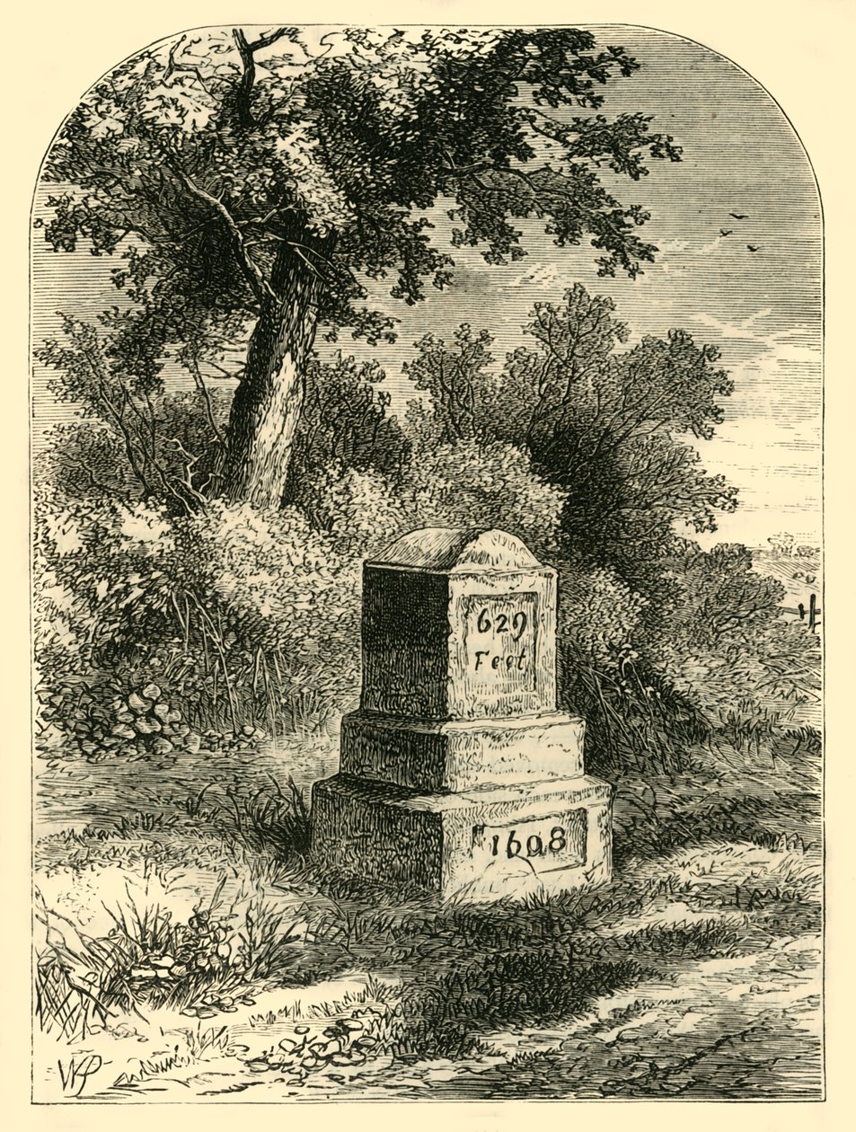 Whittingtons Stone 1820, c1876. av Unbekannt
