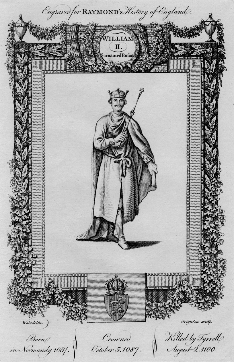Vilhelm II. Tillnamnet Rufus, c1787 av Unbekannt
