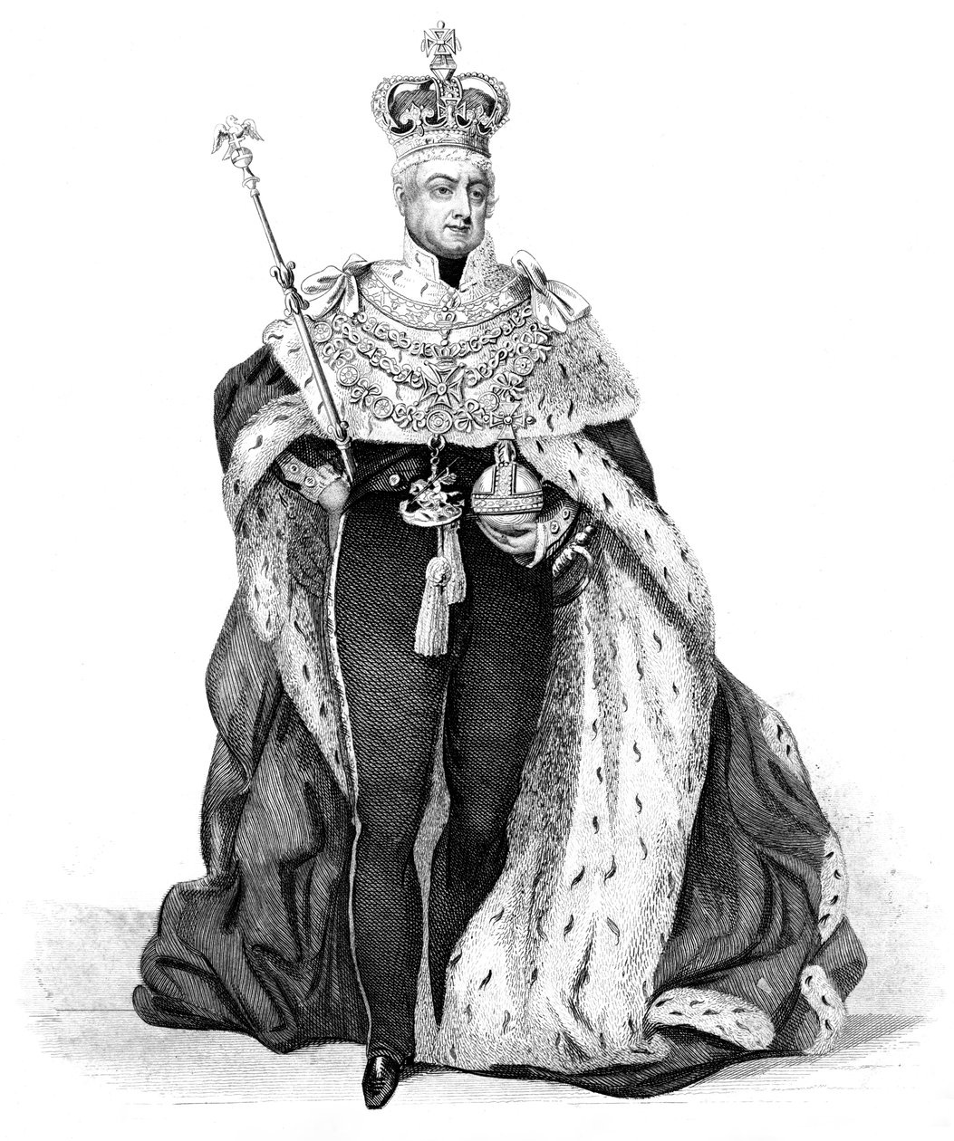 William IV, kung av Storbritannien, 1837 av Unbekannt