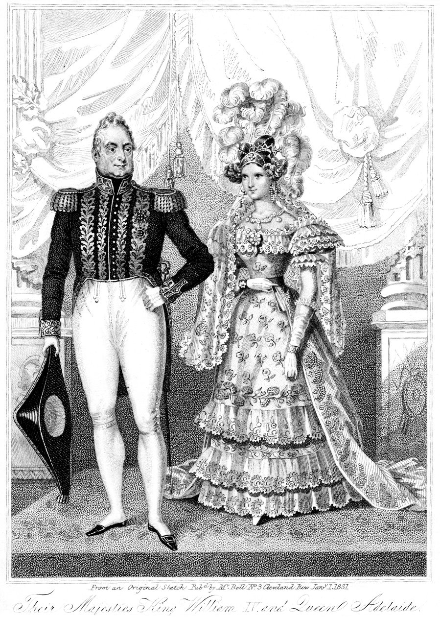 William IV och drottning Adelaide, 1881 av Unbekannt