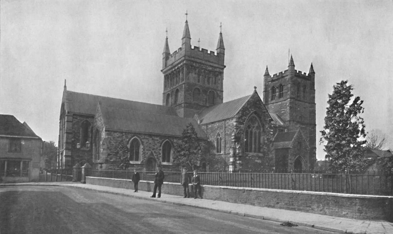 Wimborne Minster, c1910 av Unbekannt