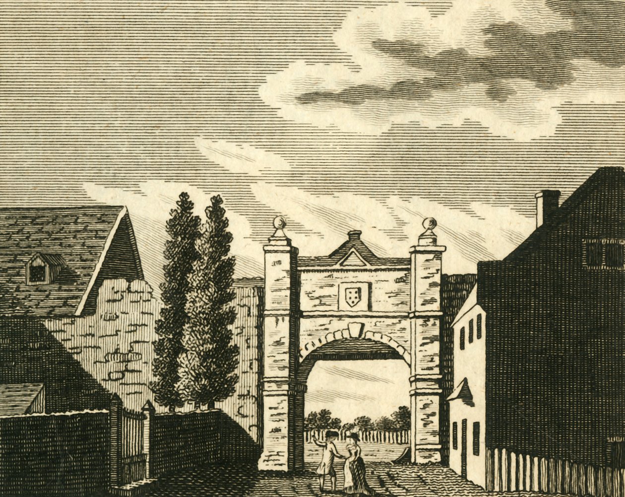 Wincheap Gate, vid Canterbury, c1786. av Unbekannt