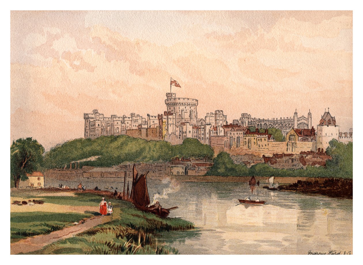 Windsor Castle, 1880 av Unbekannt