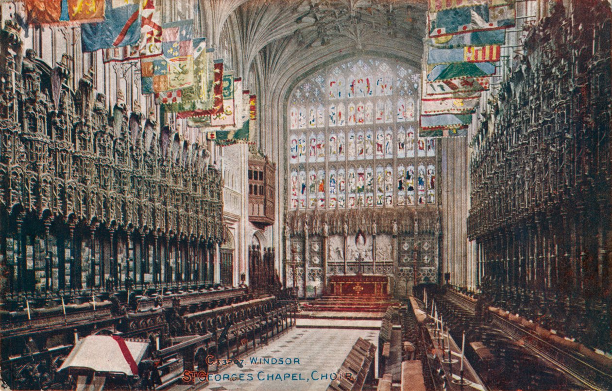 Windsor, St. Georges kapell, kör c1916 av Unbekannt