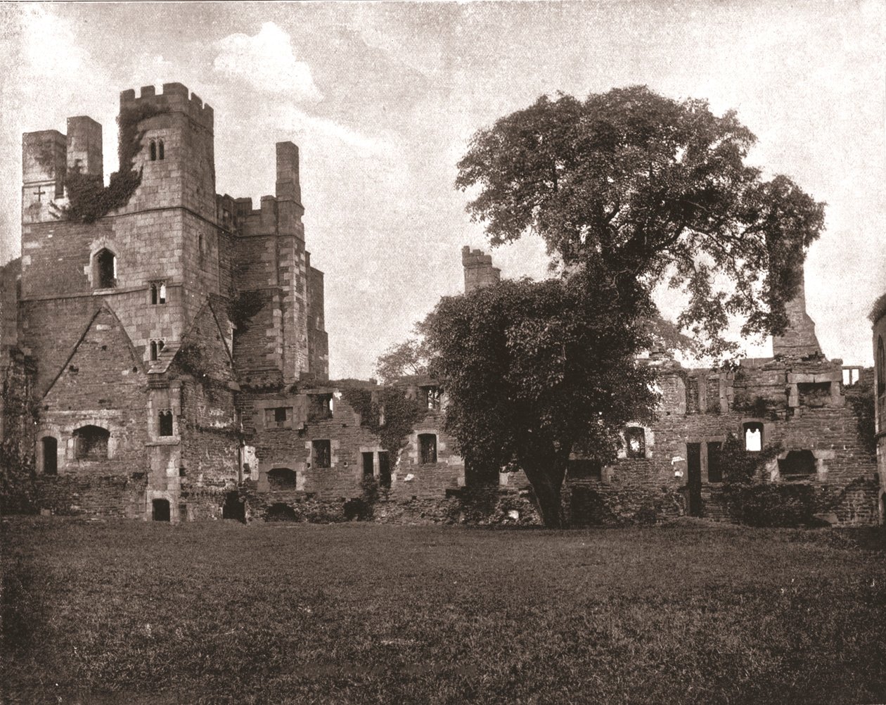 Wingfield Manor, nära Alfreton, Derbyshire, 1894. av Unbekannt