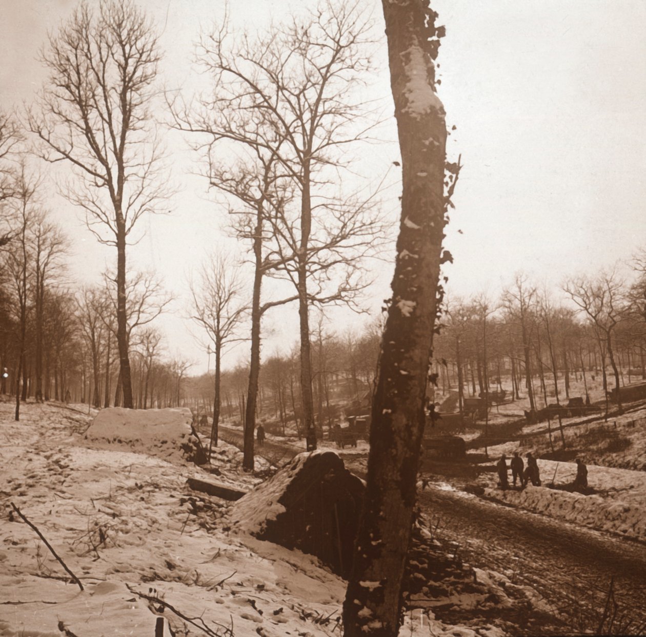 Winter, Genicourt, norra Frankrike, c1914-c1918 av Unbekannt