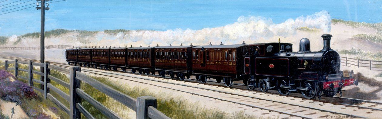 Wirral Railway tåg på väg till Birkenhead av Unbekannt