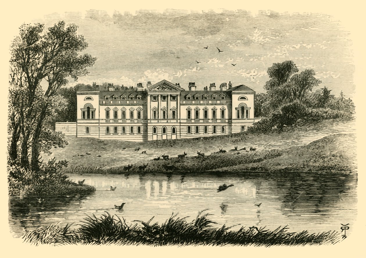 Woburn Abbey - Västfronten, 1898. av Unbekannt