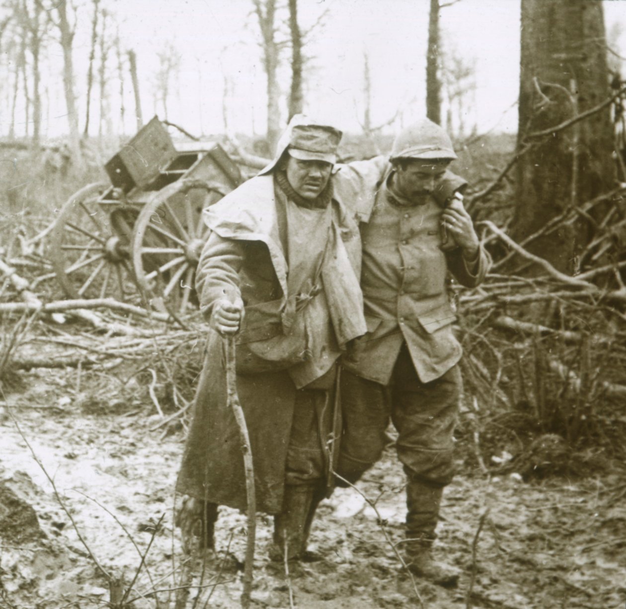 Sårad soldat, Verdun, norra Frankrike, 1916 av Unbekannt