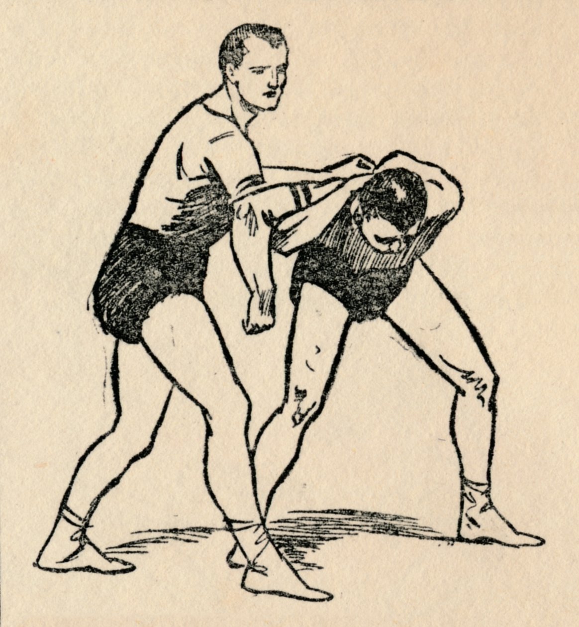 Wrestling, 1912 av Unbekannt