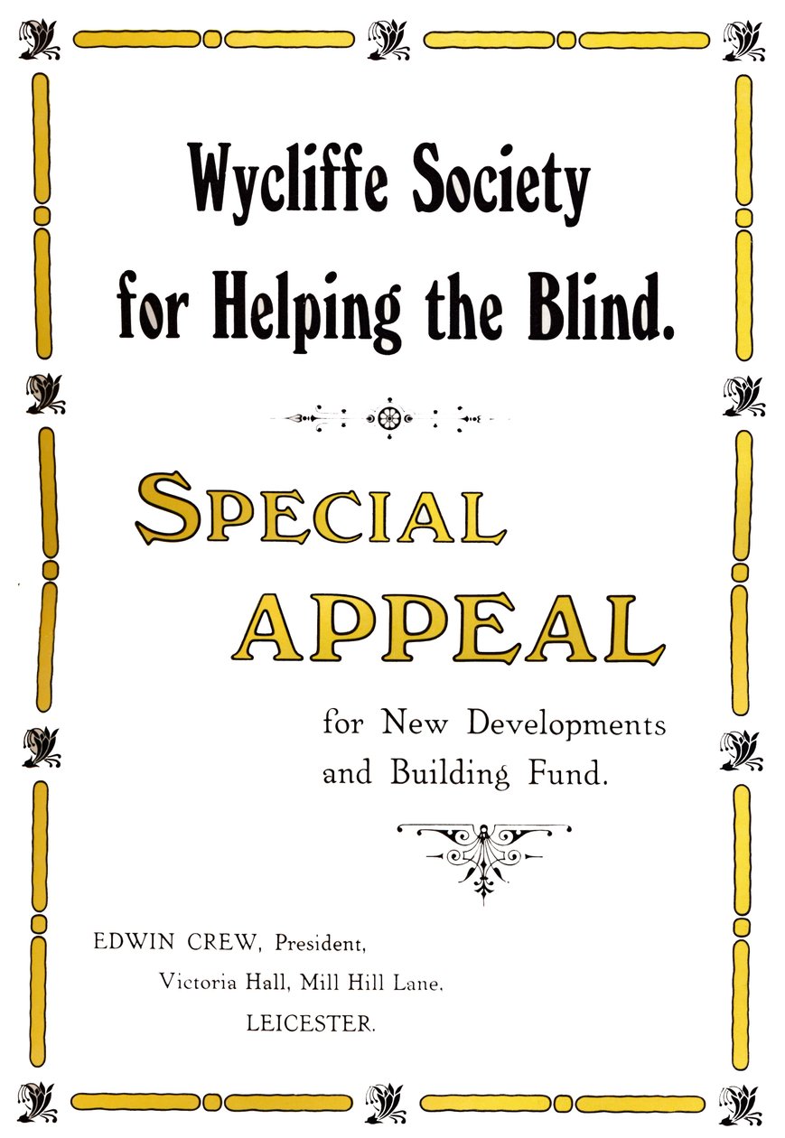 Wycliffe Society for Helping the Blind, 1919 av Unbekannt