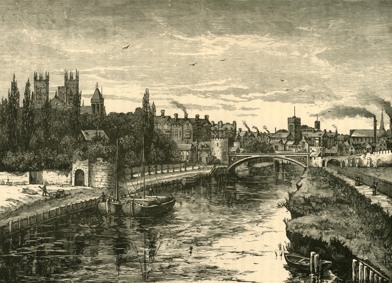 York, från Ouse, 1898. av Unbekannt