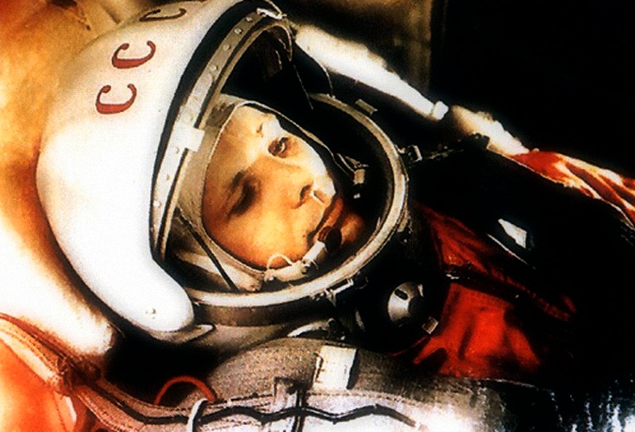 Yuri Gagarin, rysk kosmonaut, 1961 av Unbekannt