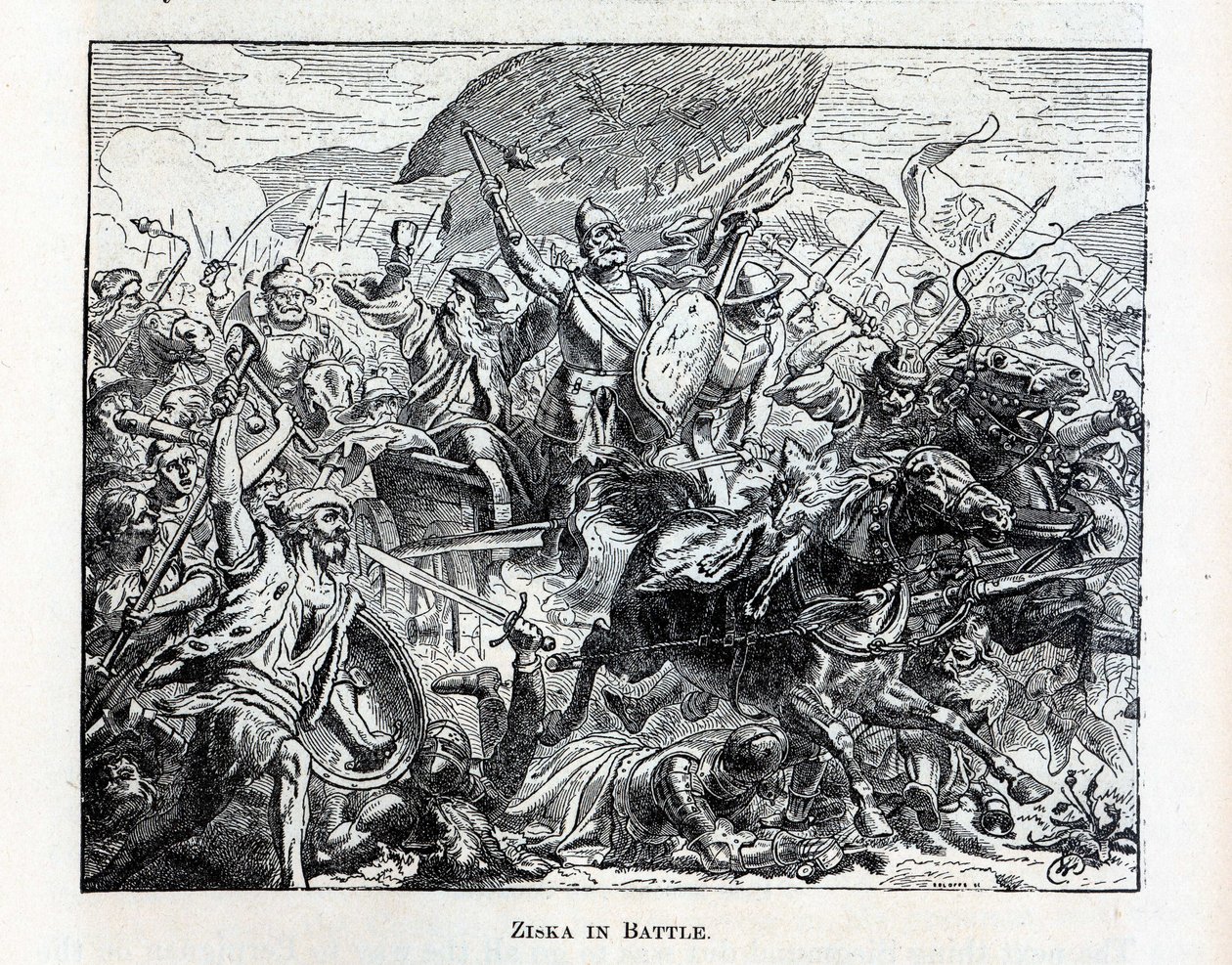 Ziska i strid, 1882 av Unbekannt