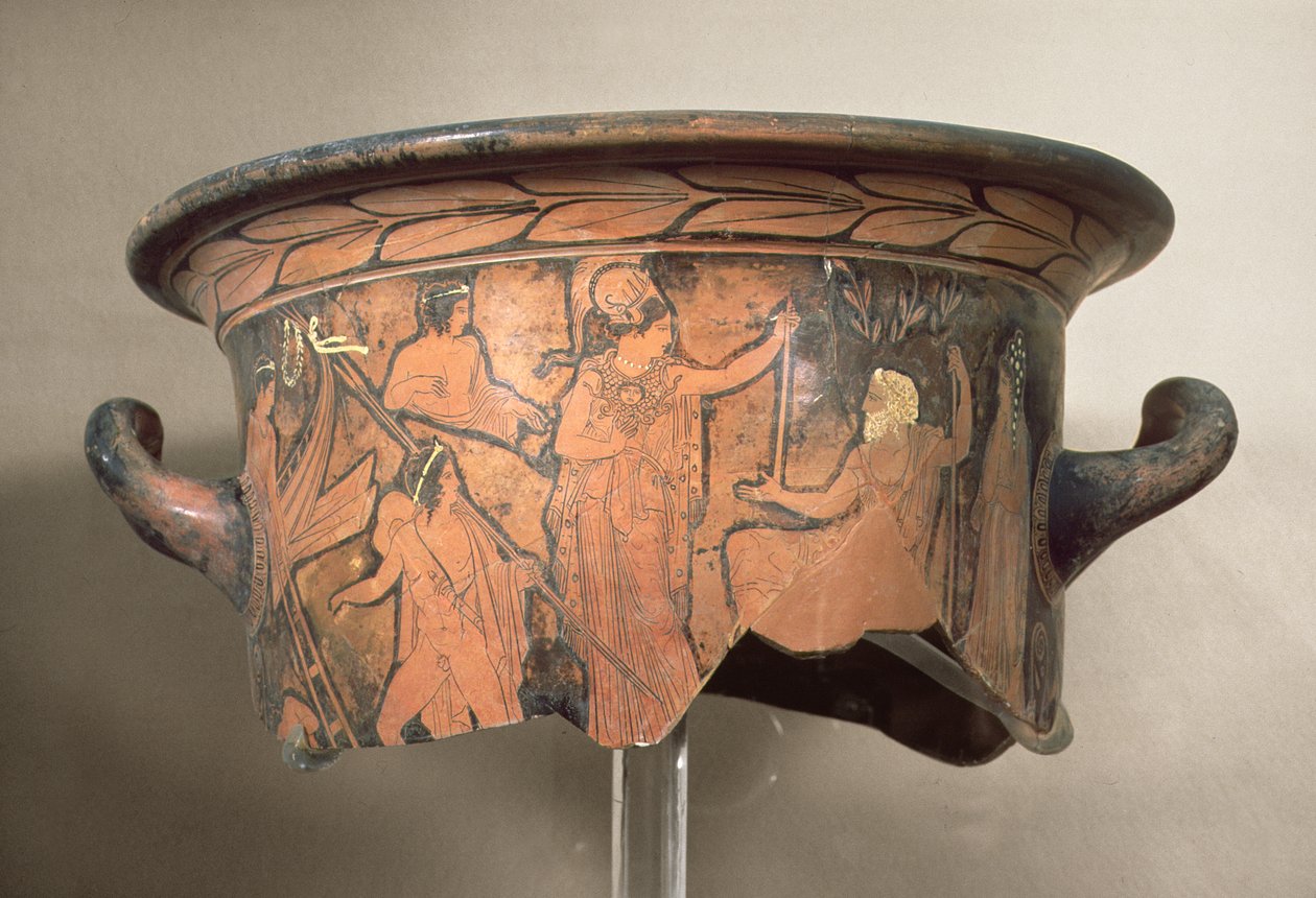 Svartfigur krater, 400-talet f.Kr. (fragment) av Unbekannt Unbekannt
