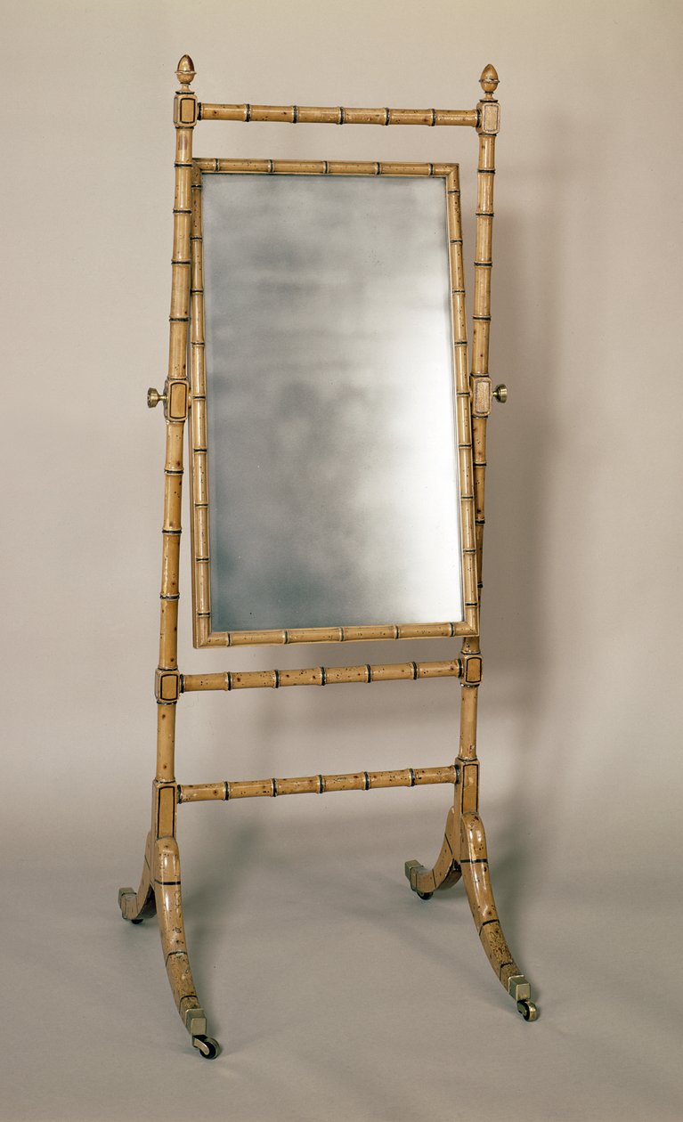 Regency Cheval glas, bambu ram, engelska, av Unbekannt Unbekannt