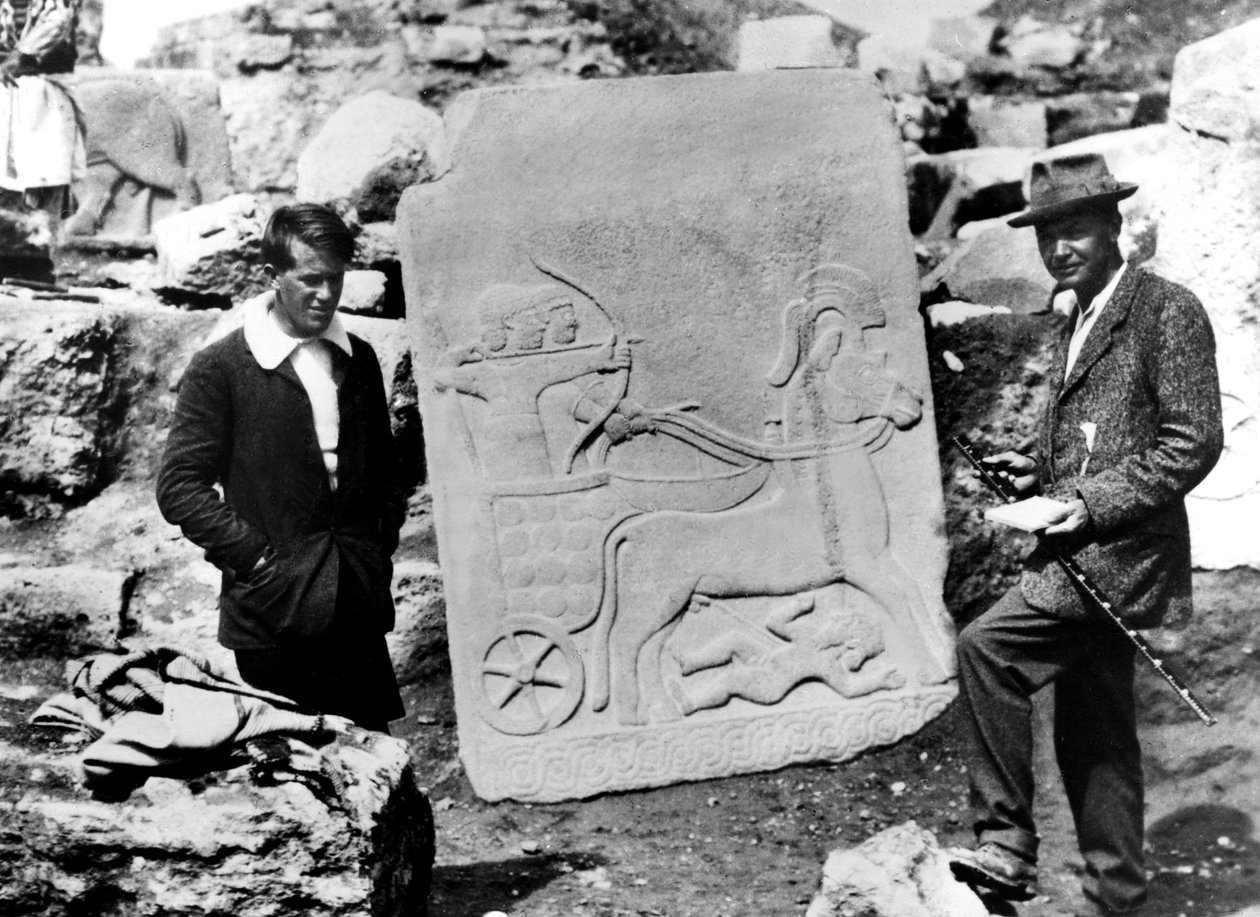 T. E. Lawrence med Leonard Woolley i Carchemish, Syrien, 1911 av Unbekannt Unbekannt