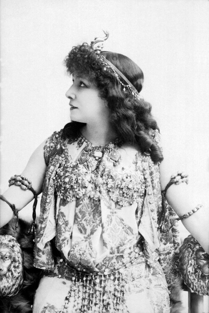 Ett porträtt av Sarah Bernhardt av Unbekannt Unbekannt
