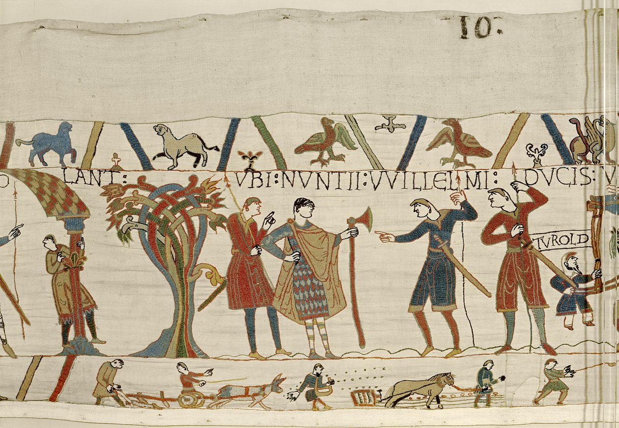 Sändebud från hertig William skickas till greve Guy av Ponthieu, Bayeux Tapestry av Unbekannt Unbekannt