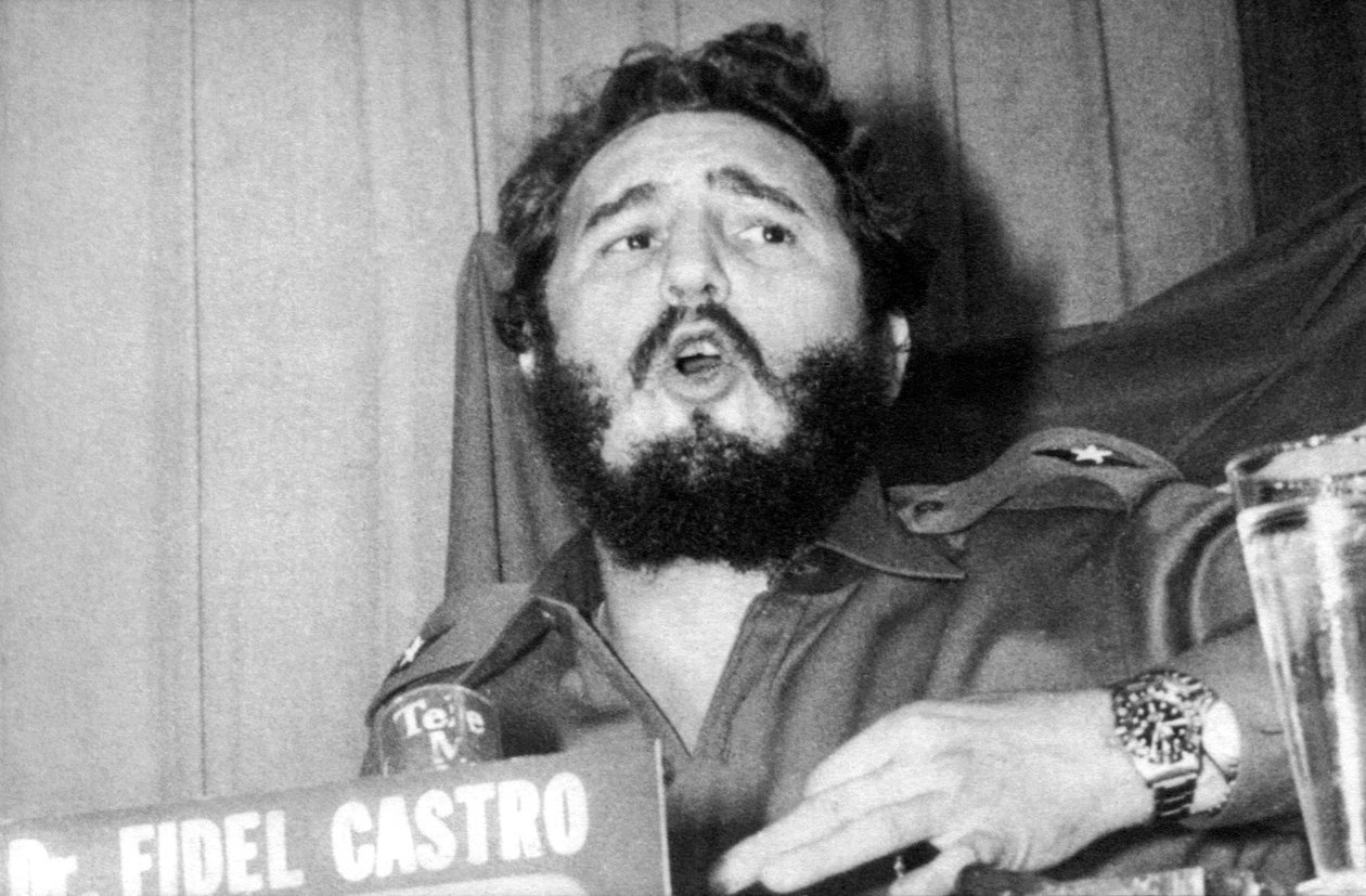 Fidel Castro talar av Unbekannt Unbekannt