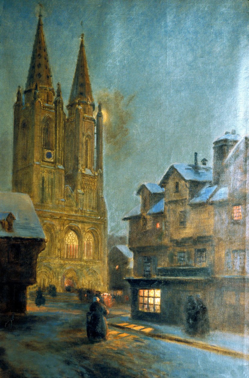 Manche N* 074, Musee de St Lo, "Church ND de St Lo", målning av Maurice Orange av Unbekannt Unbekannt