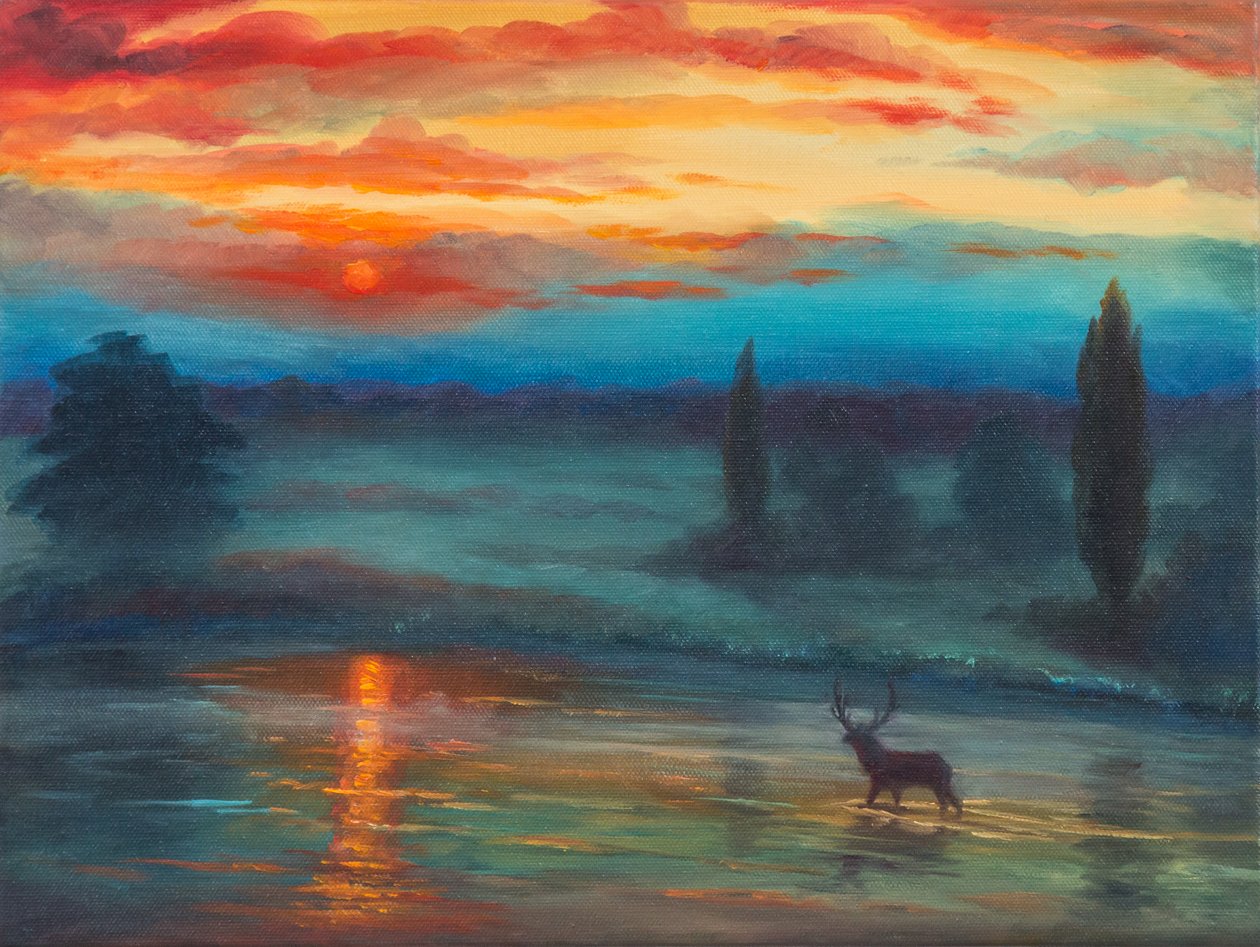 Pen Pond Richmond Park, 2017, av Unbekannt Unbekannt