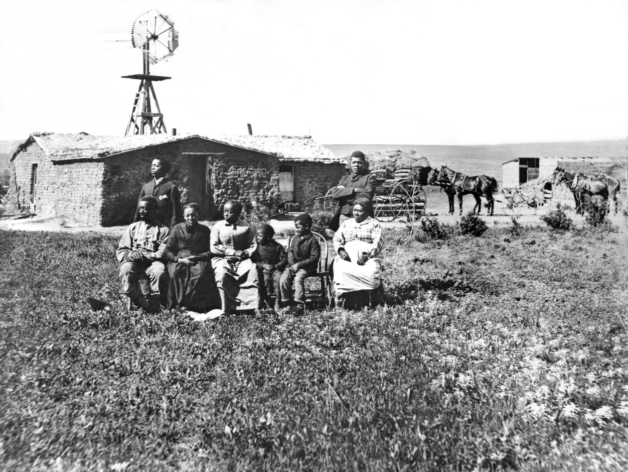 Pioneer Family Portrait, Custer County, Nebraska, 1888 av Unbekannt Unbekannt