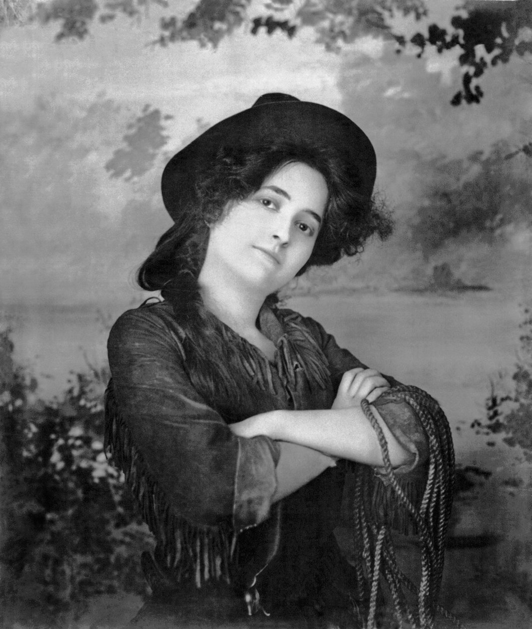 Porträtt av en cowgirl, USA, 1902 av Unbekannt Unbekannt