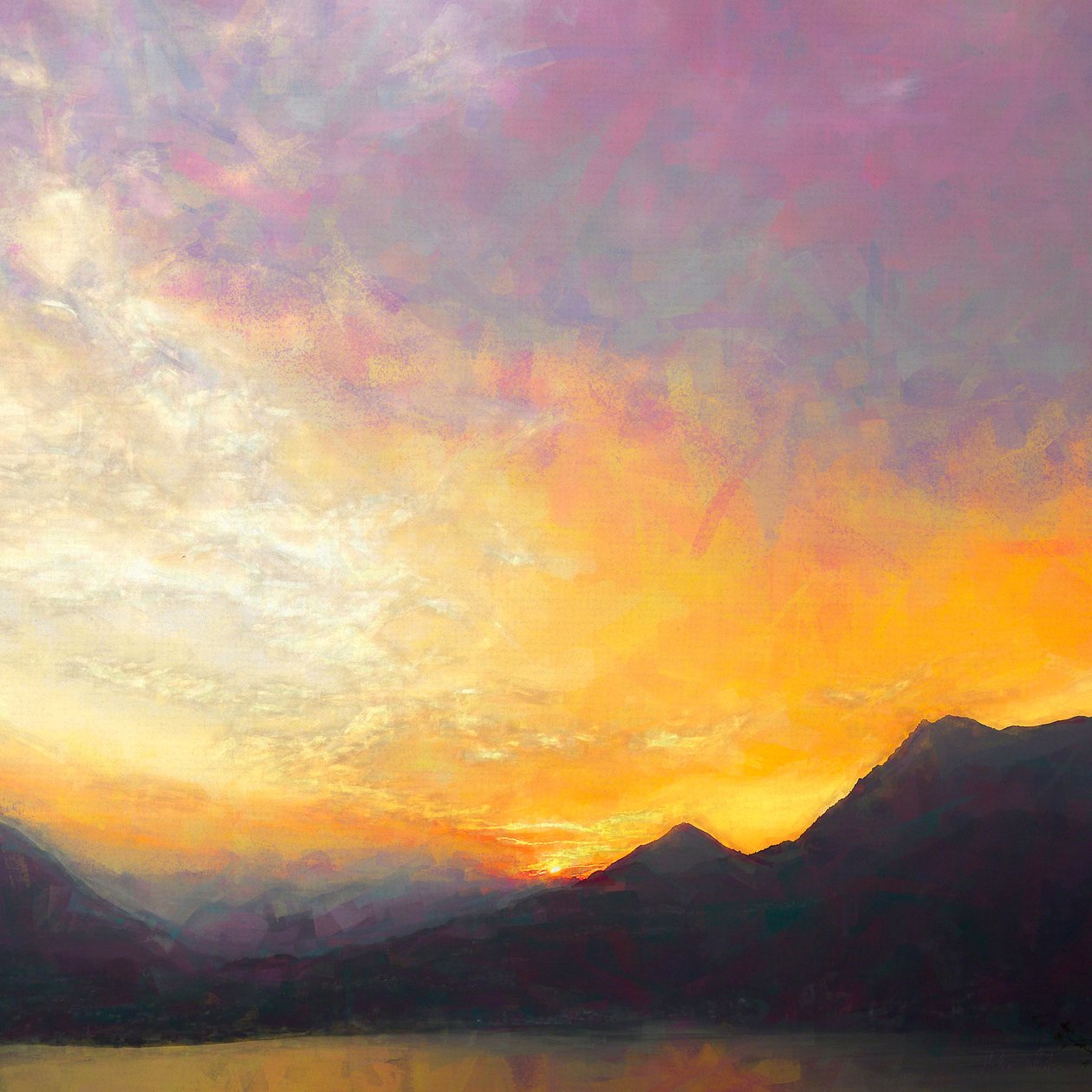 Sunset Sailing, 2018, av Unbekannt Unbekannt
