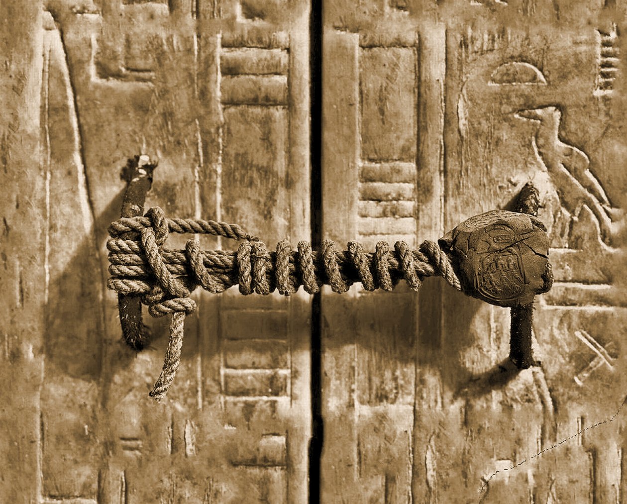 Det obrutna sigillet på Tutankhamons grav, 1922 av Unbekannt Unbekannt