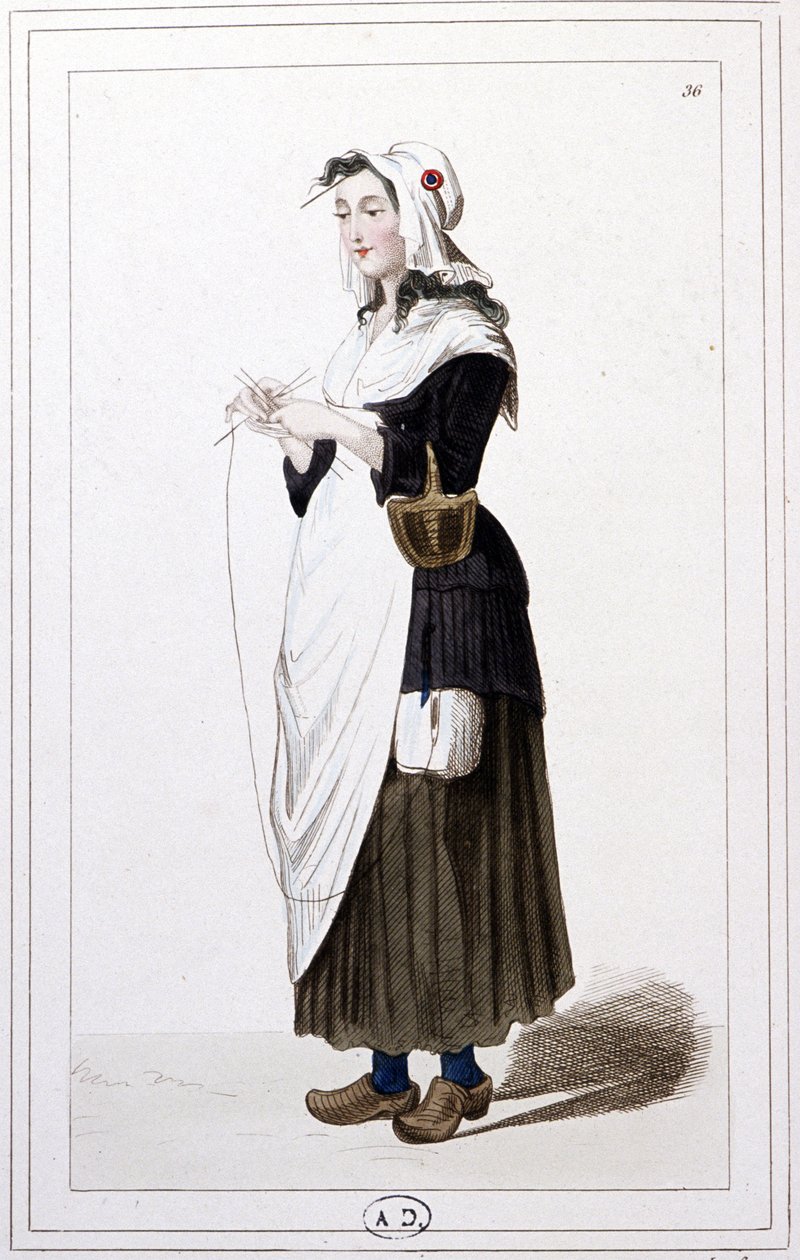 En giljotinstickare år 1793. ca 1810 (Gravyr) av Unbekannter Künstler