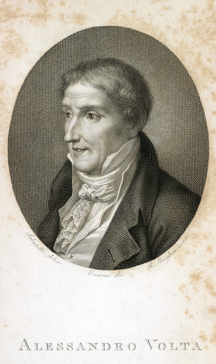Alessandro Volta (comte Alessandro Giuseppe Anastasio Volta av Unbekannt