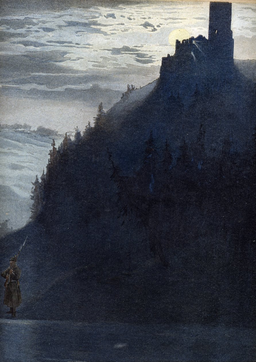 Allegori över "Deutschlandlied", omkring 1900 (Illustration) av Unbekannter Künstler