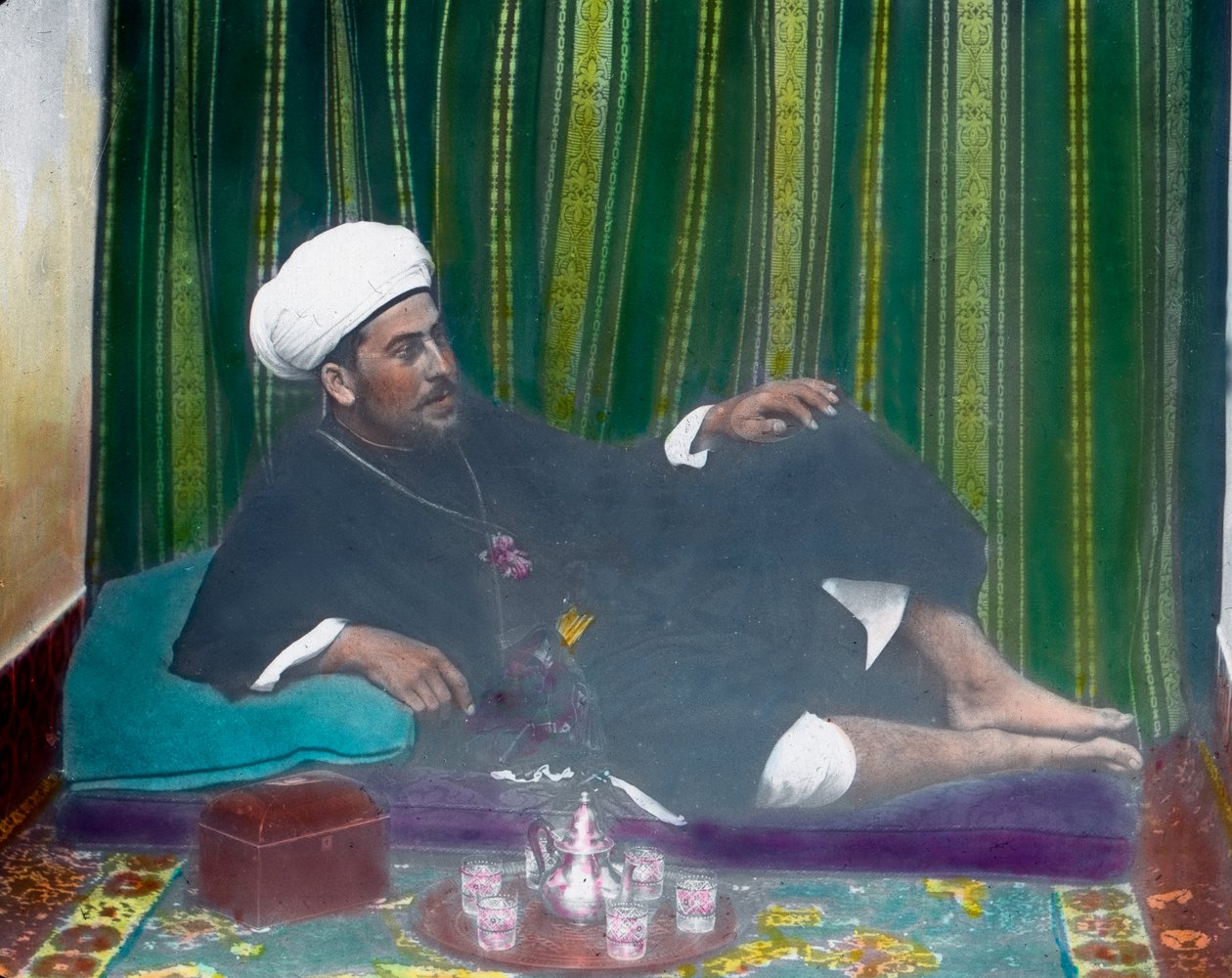 Arab dricker te av Unbekannter Künstler