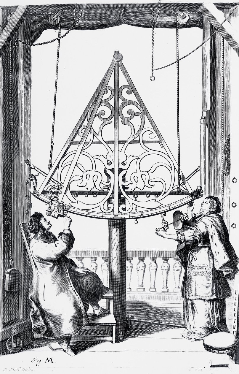 Brass sextant, c 1658-1673 av Unbekannt
