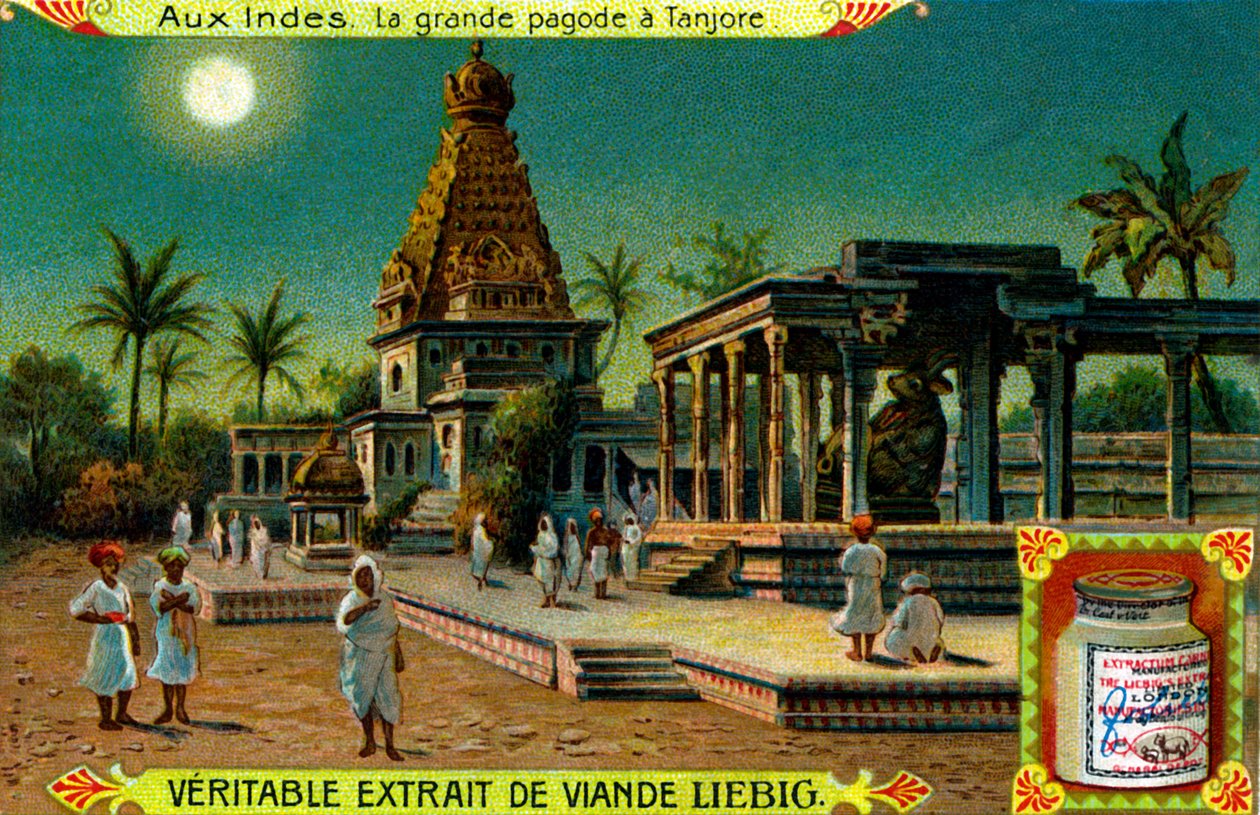 Brihadeeswarar-templet i Thanjavur, Indien. av Unbekannter Künstler