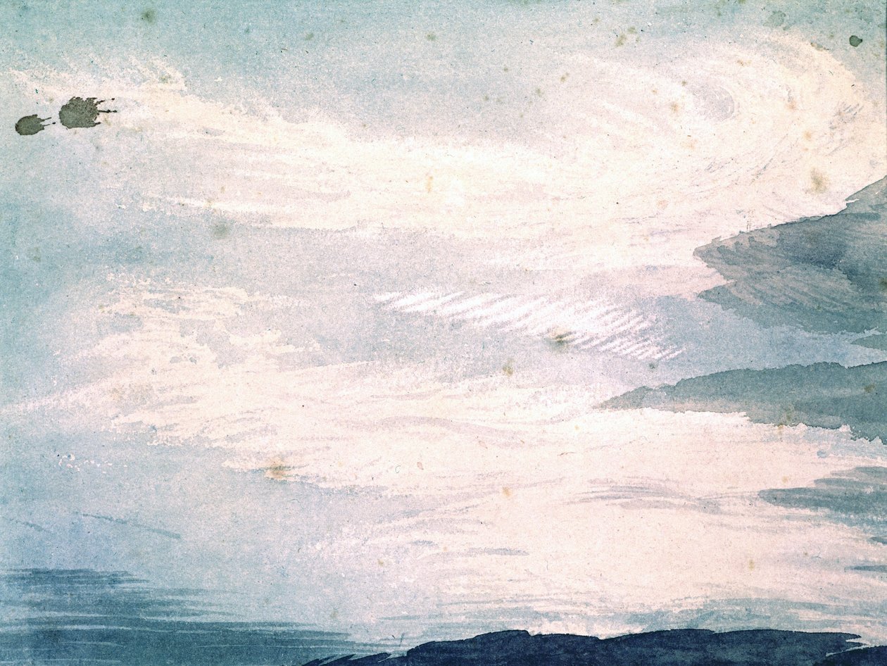 Molnstudie av Luke Howard, c 1808-1811 av Unbekannter Künstler
