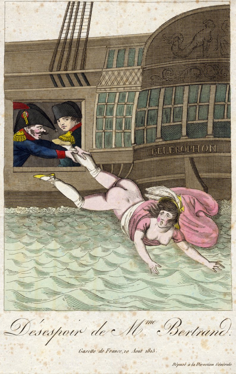 DESPERATION AV FRU BERTRAND 1815 (gravyr) av Unbekannter Künstler