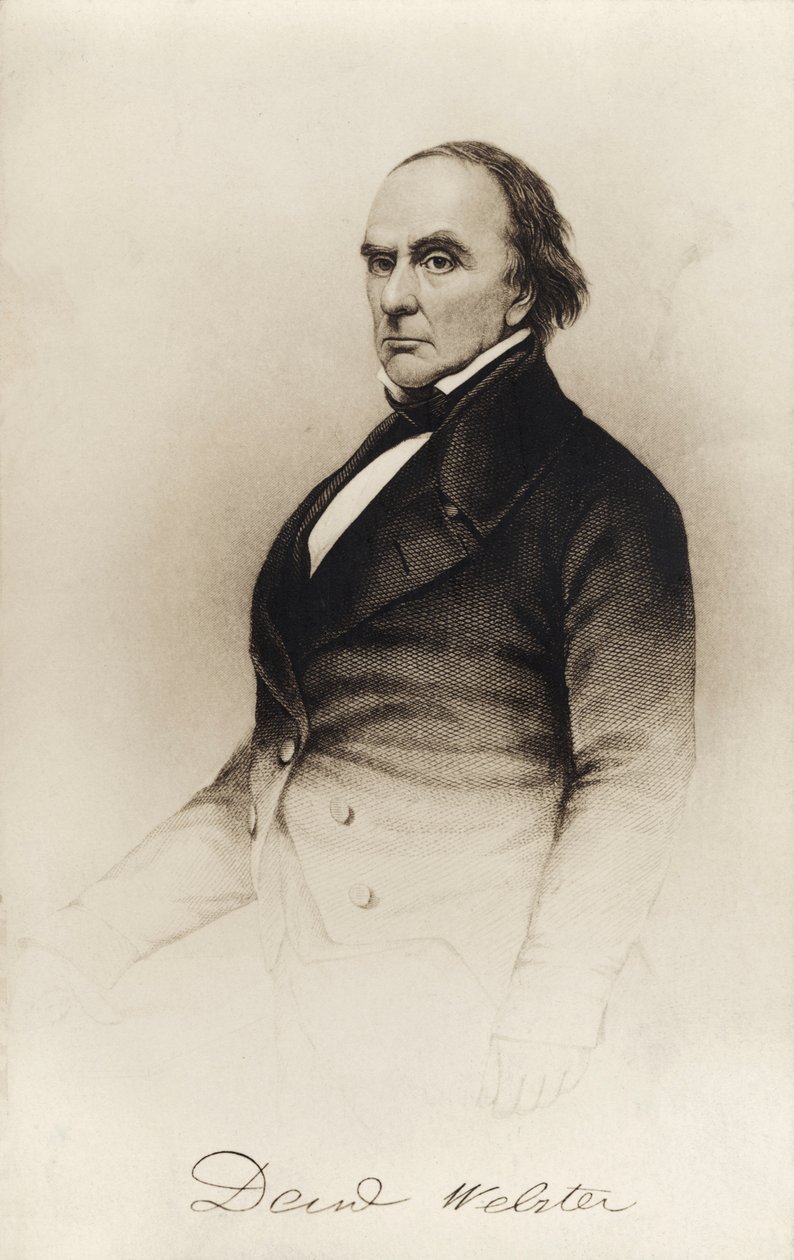 Daniel Webster - porträtt av Unbekannter Künstler