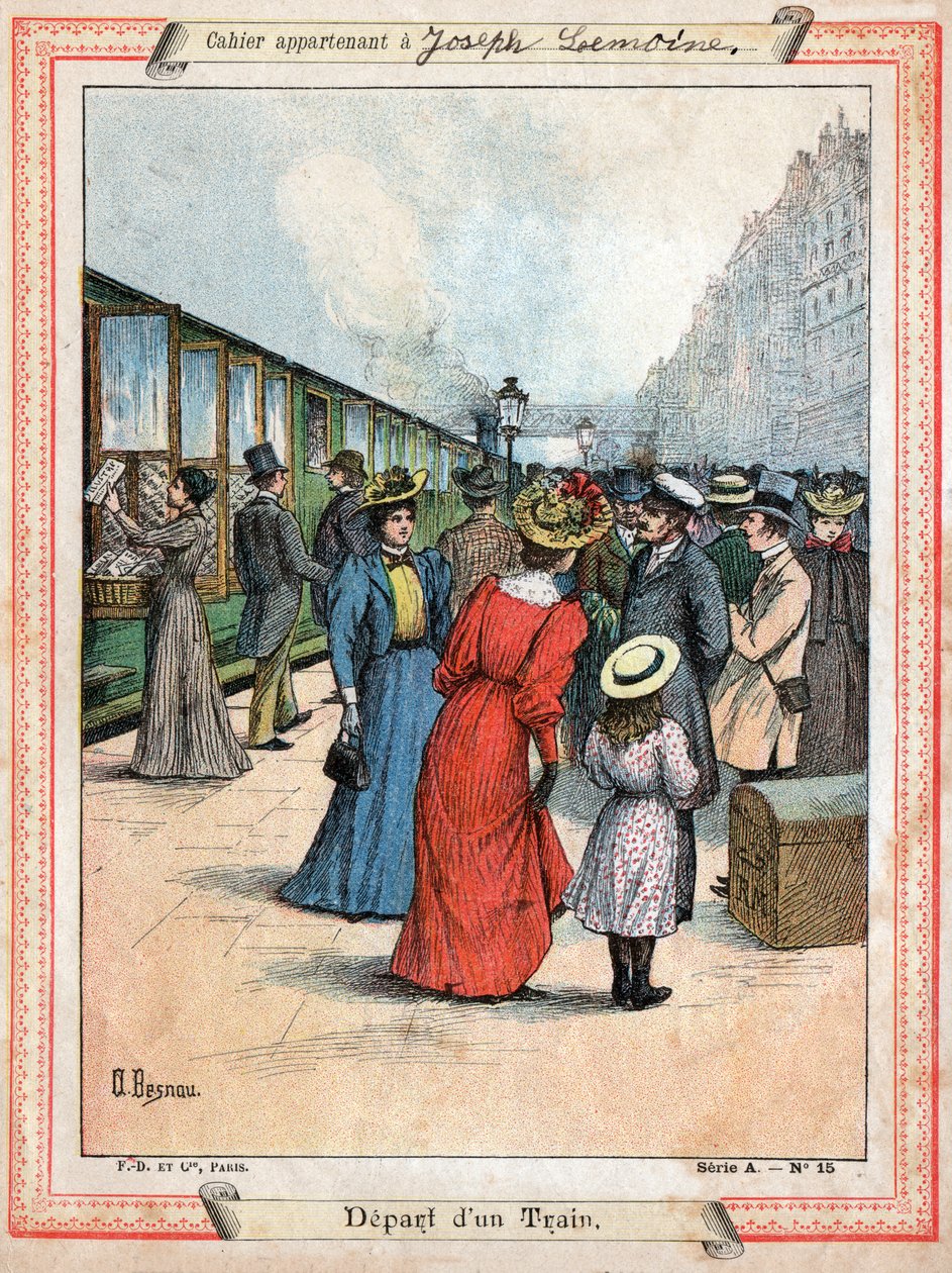 DepArt du train. Avgång av ett tåg. av Nicolas Liez
