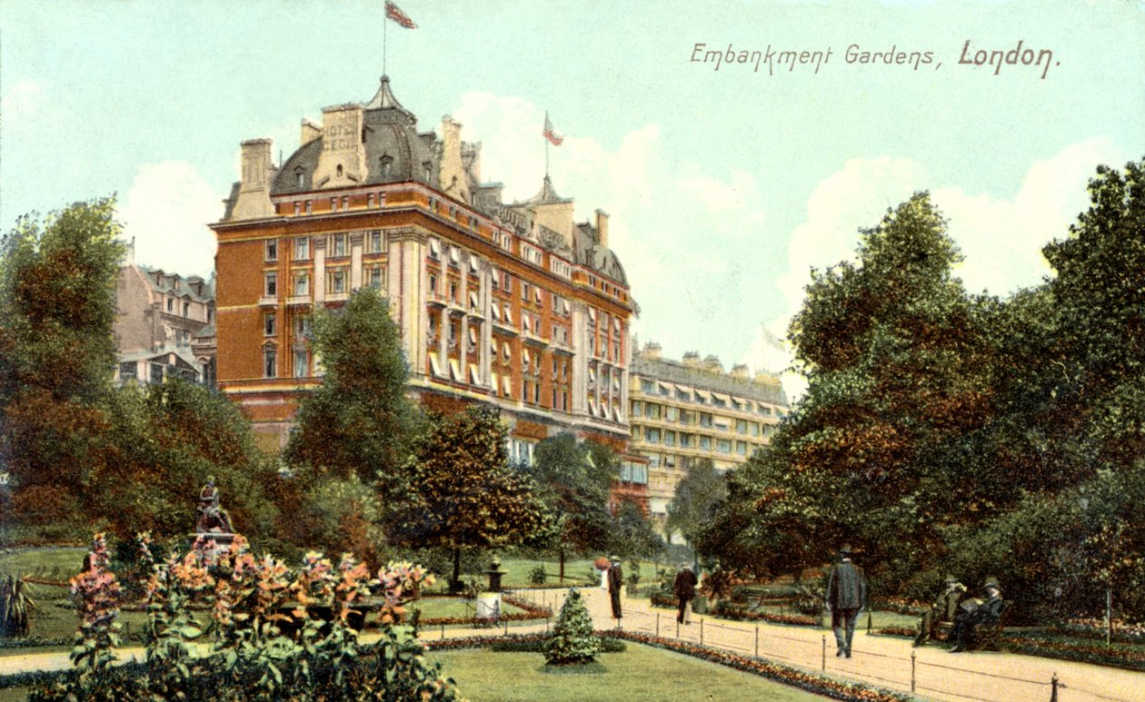 Embankment Gardens London (vykort) av Unbekannter Künstler