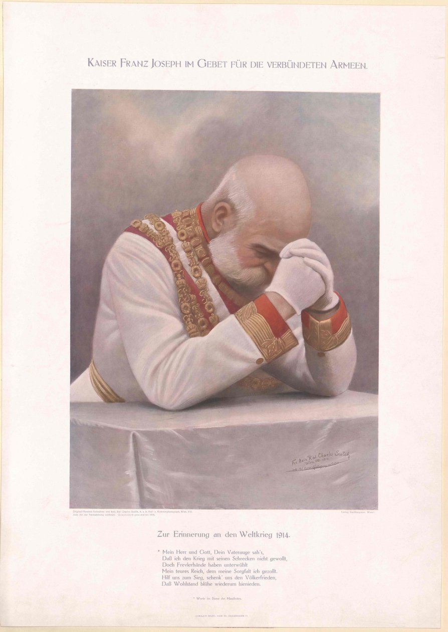 Kejsare av Österrike Franz Joseph I av Unbekannter Künstler