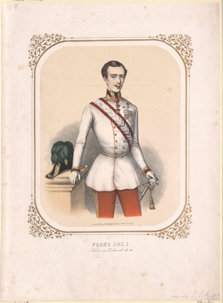 Kejsare av Österrike Franz Joseph I av Unbekannter Künstler