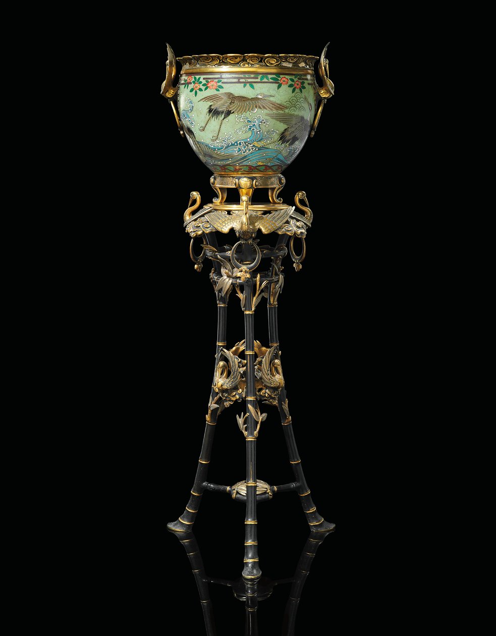 Franska "Japonisme" Jardiniere-on-Stand, 1874 av Unbekannt