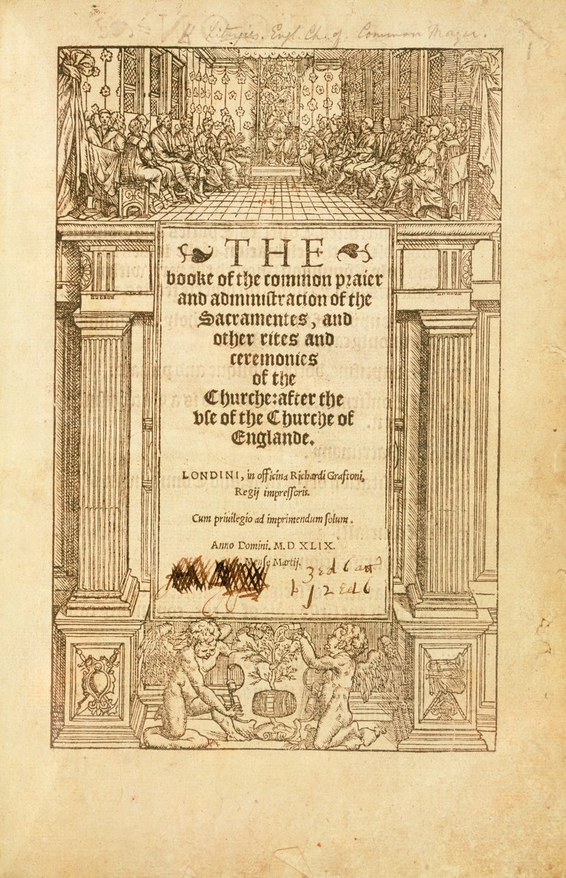 Frontispice av "The Book of Common Prayer" av Unbekannt